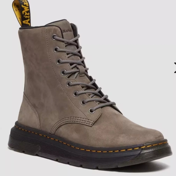 Dr. Martens Crewson Boot Grey Nubuck - Picture 1 of 6